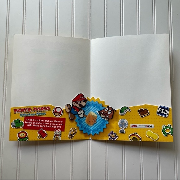 Paper Mario Sticker Star Folders Set of 20 Promotional Memorabilia Nintendo 3DS - Picture 3 of 5
